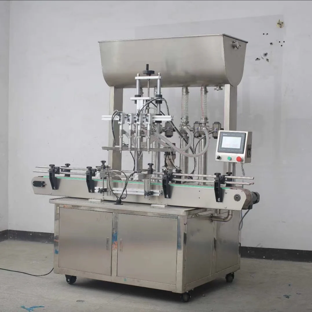Automatic Milk Wash Liquid Sauce Bottle Capping Function Filling Machines