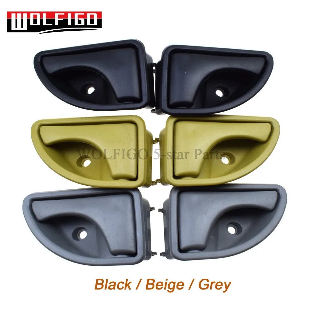 WOLFIGO 82002478 2Pcs For Renault  Kangoo 97-07 Twingo 93-07 Door Handles Interior LEFT & RIGHT 8200259376,8200259377