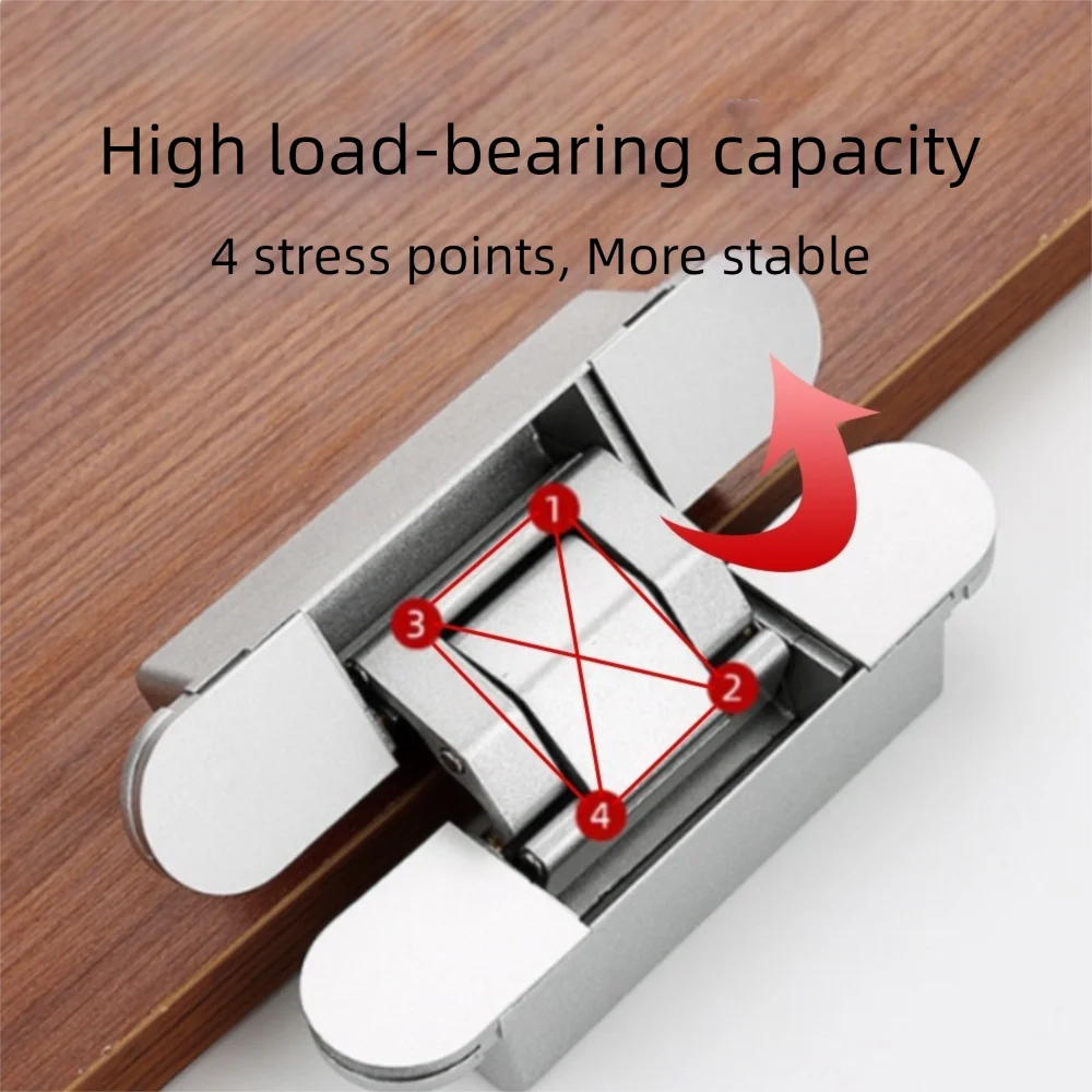 

Дверная петля из цинкового сплава, складная регулируемая на 180 градусов крестовая петля, невидимая дверная петля для шкафа, шкафа