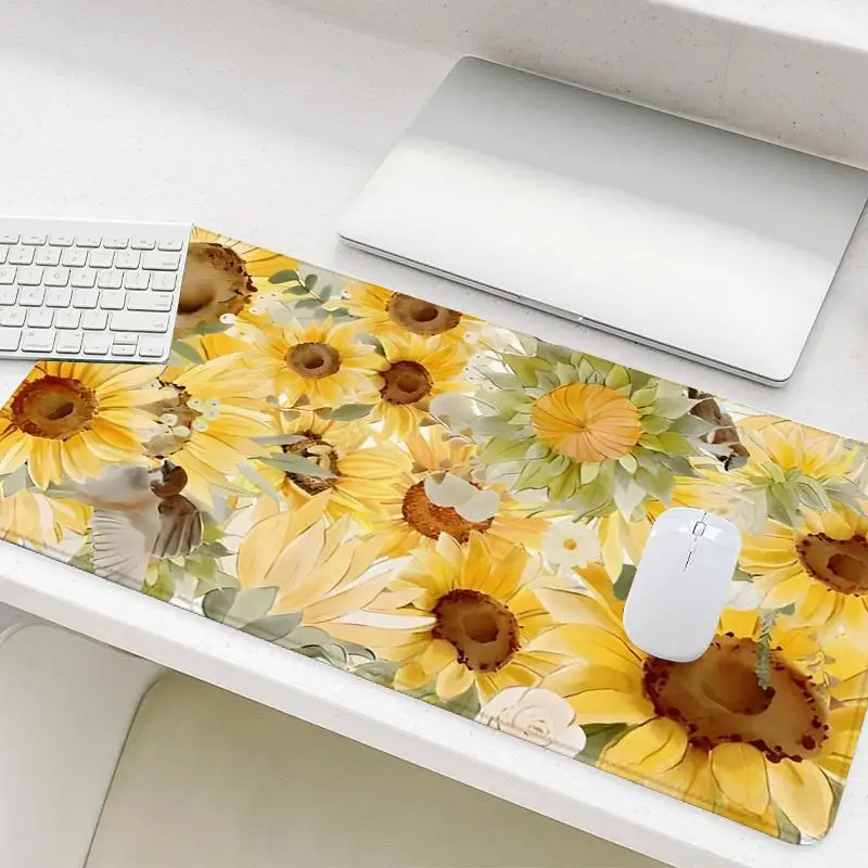 

Sunflower Gaming Mouse Pad – Non-Slip Rubber Base, Large Desk Mat for Computer, Office, & Laptop!