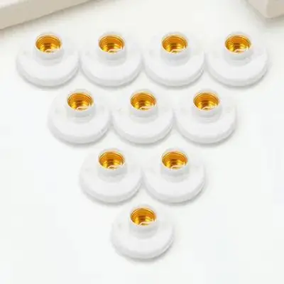 

10pcs Screw Holder E27 Base Accessories Light Bulb Adapter Holder Lamp Base Only Ceiling Lamp Socket Light Bulb Socket Converter