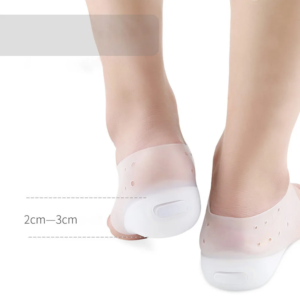 

Invisible Height Increase Insoles Premium EVA Silicone NonSlip Moisturizing Heel Pads For Most Shoes Foot Care Accessories