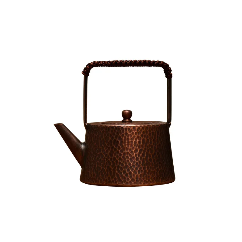 

Pure handmade small copper pot pure teapot lift beam to make tea pot boil water kung fu teapot retro small