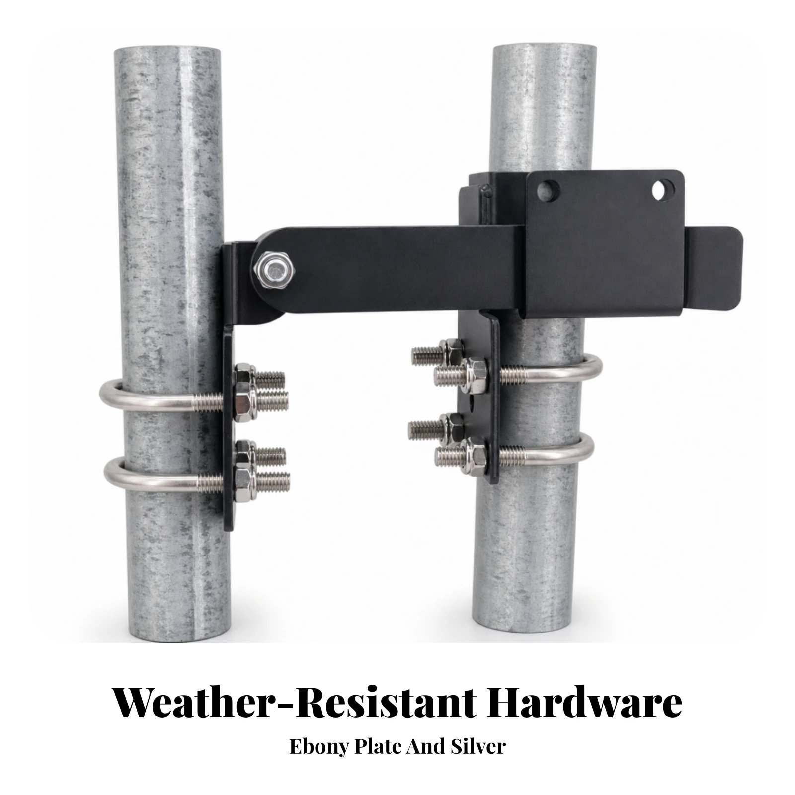 Chain Link Fence Gate Latch Horizontal Adjustable Chain Link Residential Strong Arm Double Gate Latch Secure Outdoor view 5