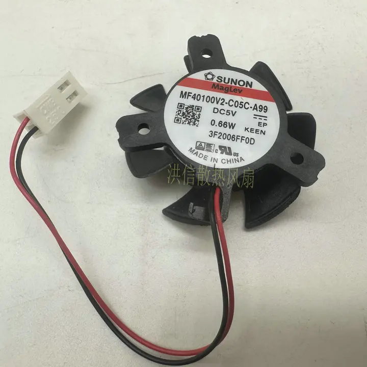 

SUNON MF40100V2-C01C-A99 DC 5 В 0,66 Вт 2-проводной охлаждающий вентилятор