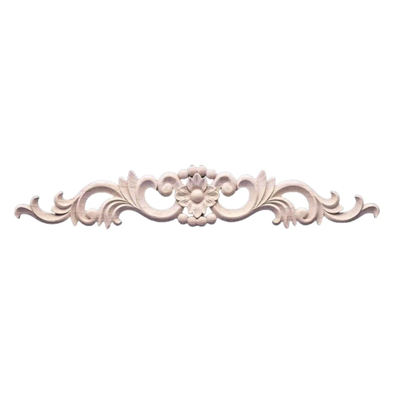  Wooden Wall Accent Trim Decorative Floral Carving For Cabinet Ceiling Furniture