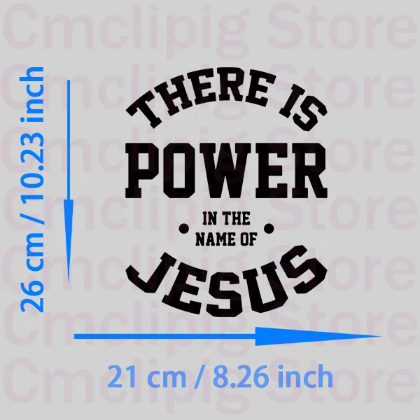 THERE IS POWER IN THE NAME OF JESUS Patches for clothes heat transfer vinyl Washable DIY Sewing Decoration