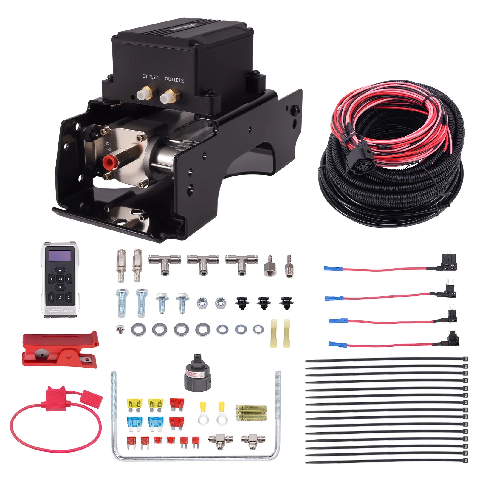 

Беспроводной комплект контроллера двухканального воздушного компрессора, подходящий для Toyota Tundra и Ford