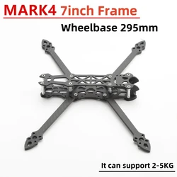 Mark4 7 pollici Quadcopter Frame 3K fibra di carbonio 7 