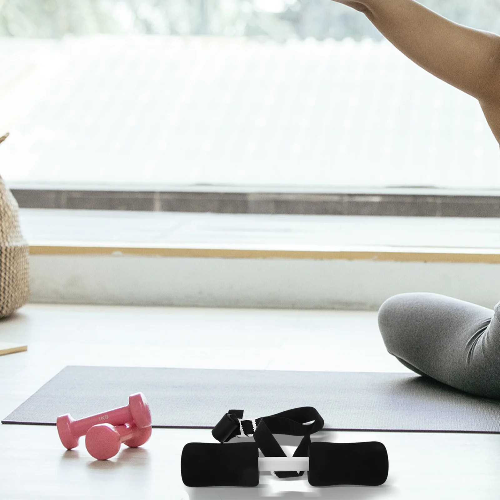 شريط تدريب Ab قابل للتعديل، معدات تمارين الجلوس المدمجة للتمرين المنزلي، جهاز اللياقة البدنية للبطن، أدوات تجعيد محمولة