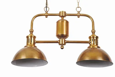 Modern 3 Head Lamp Adjustable Brass Hotel Restaurant Pendant Light