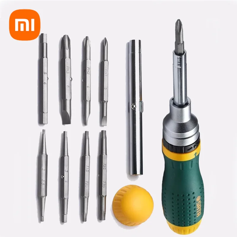 Xiaomi SATA 19 in 1 Precision Screwdriver Interchangable Ratchet Screwdriver Set Two-way Ratchet Screw Driver Tool Hand Tools