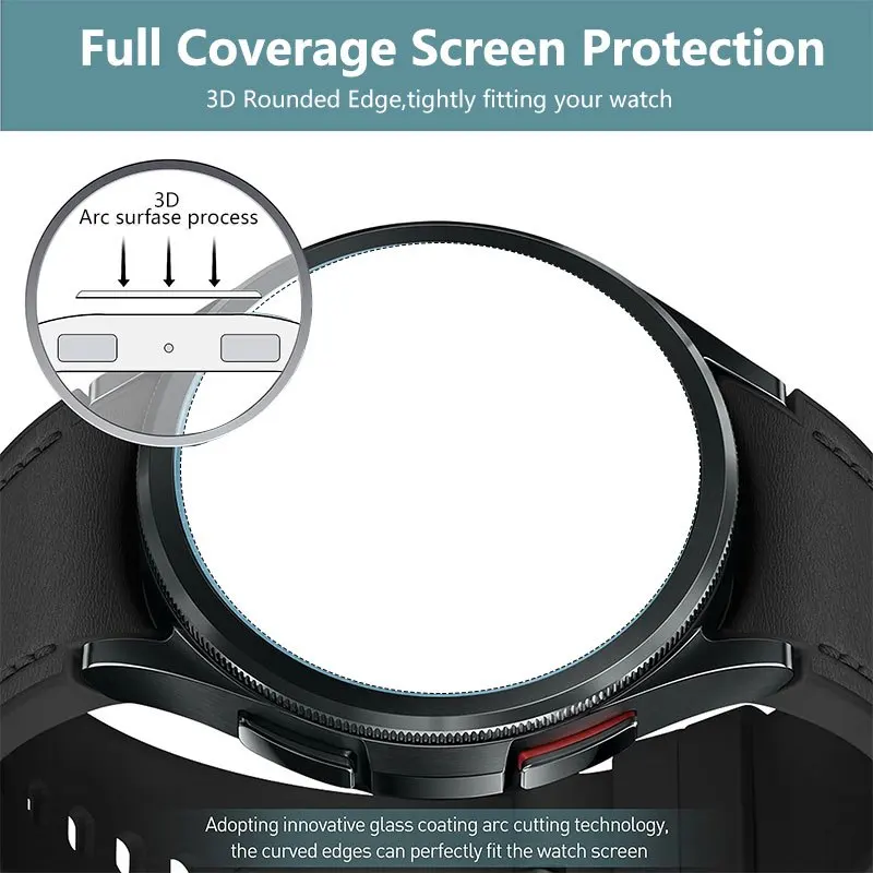 Huawei Watch用スクリーンプロテクター,強化ガラス,HD,傷防止,保護フィルム,アクセサリー,5個