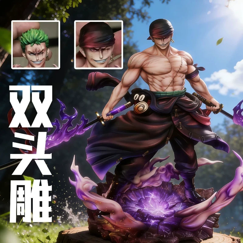 

One Piece Roronoa Zoro V2 Light Up Gk Statue Collectible Figure Desktop Ornament Birthday Gift For Men Anime Merchandise gift