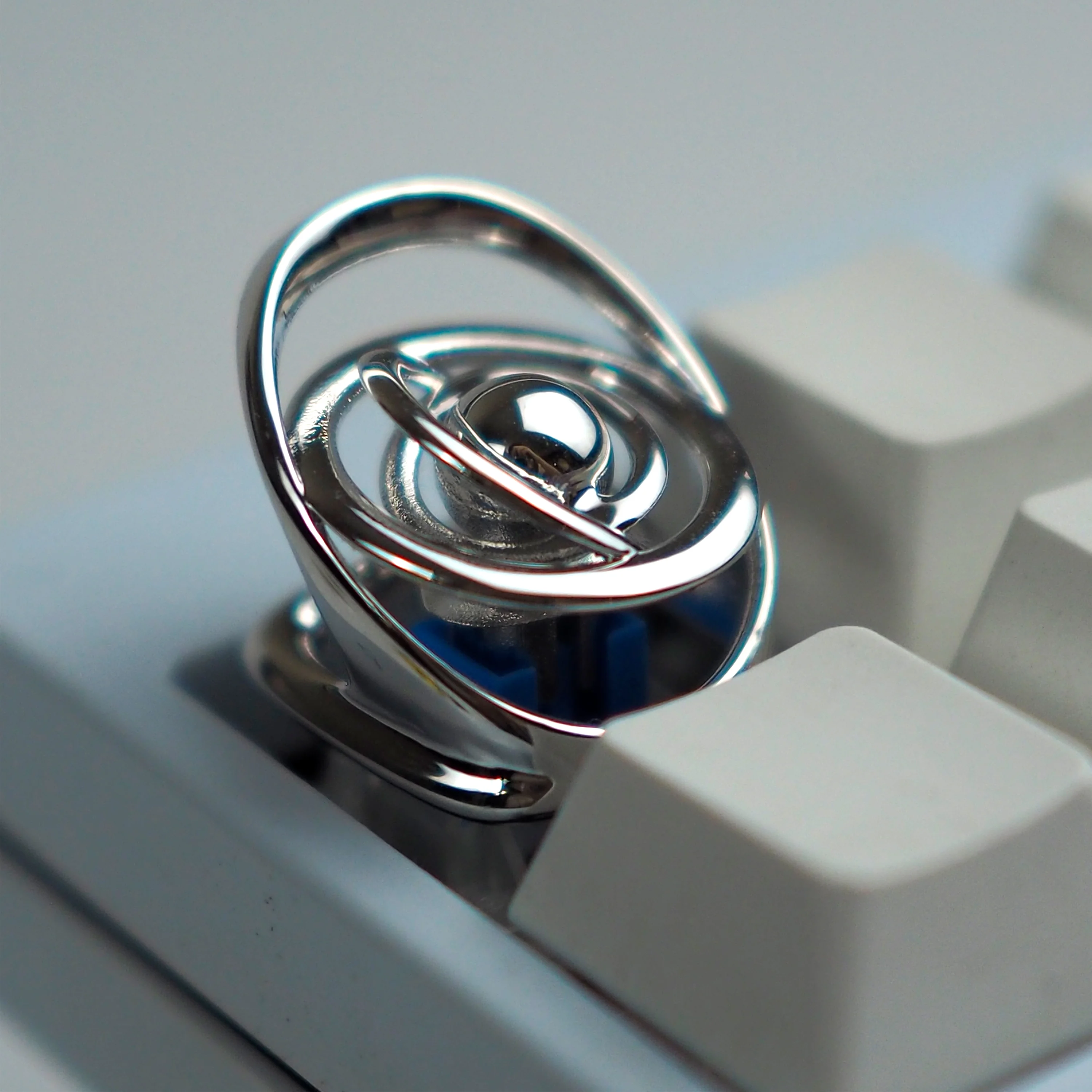 Star Track Artisan Keycap Custom Personalized Metal Keyboard Cap Original KeyCap for Mechanical Keyboard Accessories Cherry Mx