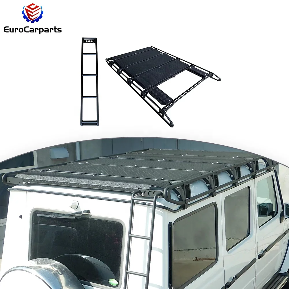 

G Class W463 Roof Luggage Rack with Rear Ladder with or Without Sunroof Stainless Steel