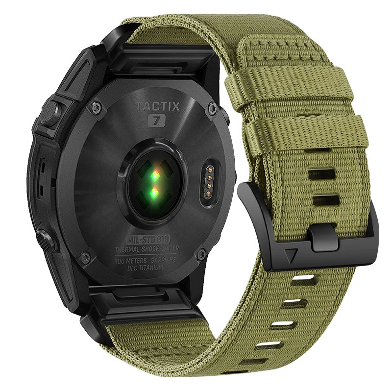 22Mm 26Mm Sport Nylon Horlogeband Voor Garmin Tactix 7 Pro Fenix 7X6X7 5 6 Pro 5x 3hr Epix Gen 2 Armband Vervangende Polsband