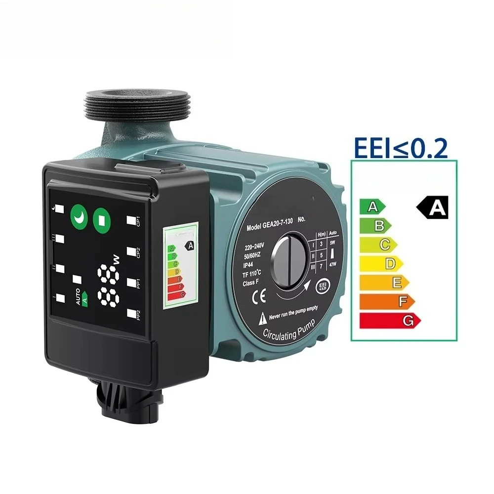 

EEI≤0.2 Умный котел 30 Вт Мини-тихий рециркуляционный насос с горячей водой, экранированный циркуляционный насос с переменной частотой