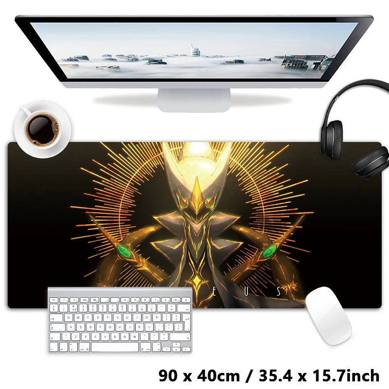 

PM Arceus Video Games Anime XXL Black Mouse Pad Large Computer Laptop Non-slip Keyboard Desk Mats Mousepad