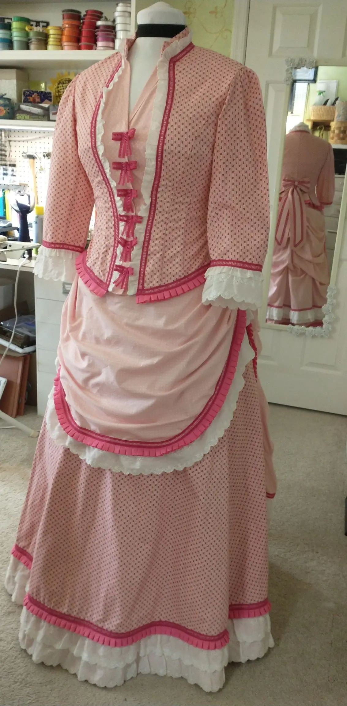 

Викторианское эдвардианское розовое суета, платье эпохи Возрождения, герцогини, костюм на день ходьбы, гражданская война, бальное платье Southern Belle, реконструкция