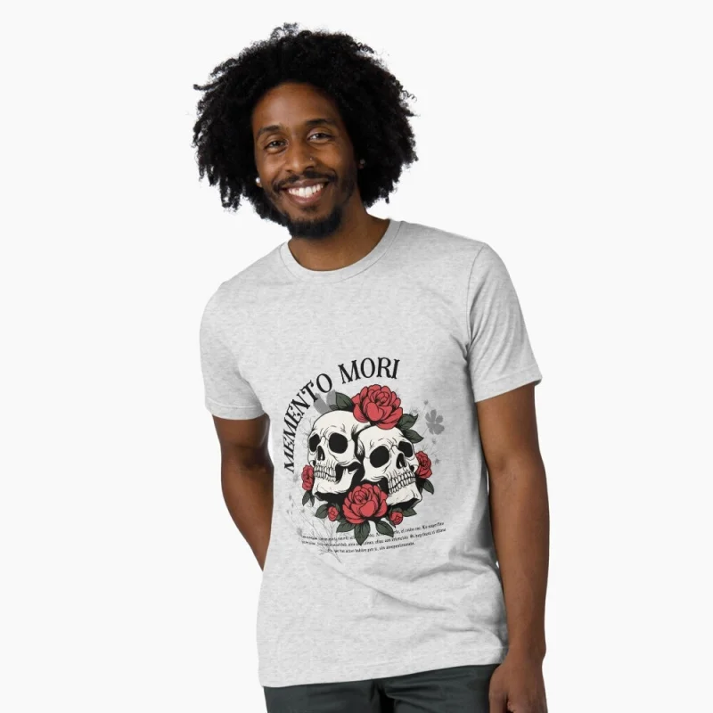 Memento 0331 Amor fati stoic philosophy Gift t shirt for men 100% cotton printed Graphic Clothes Large size Tops S-6XL