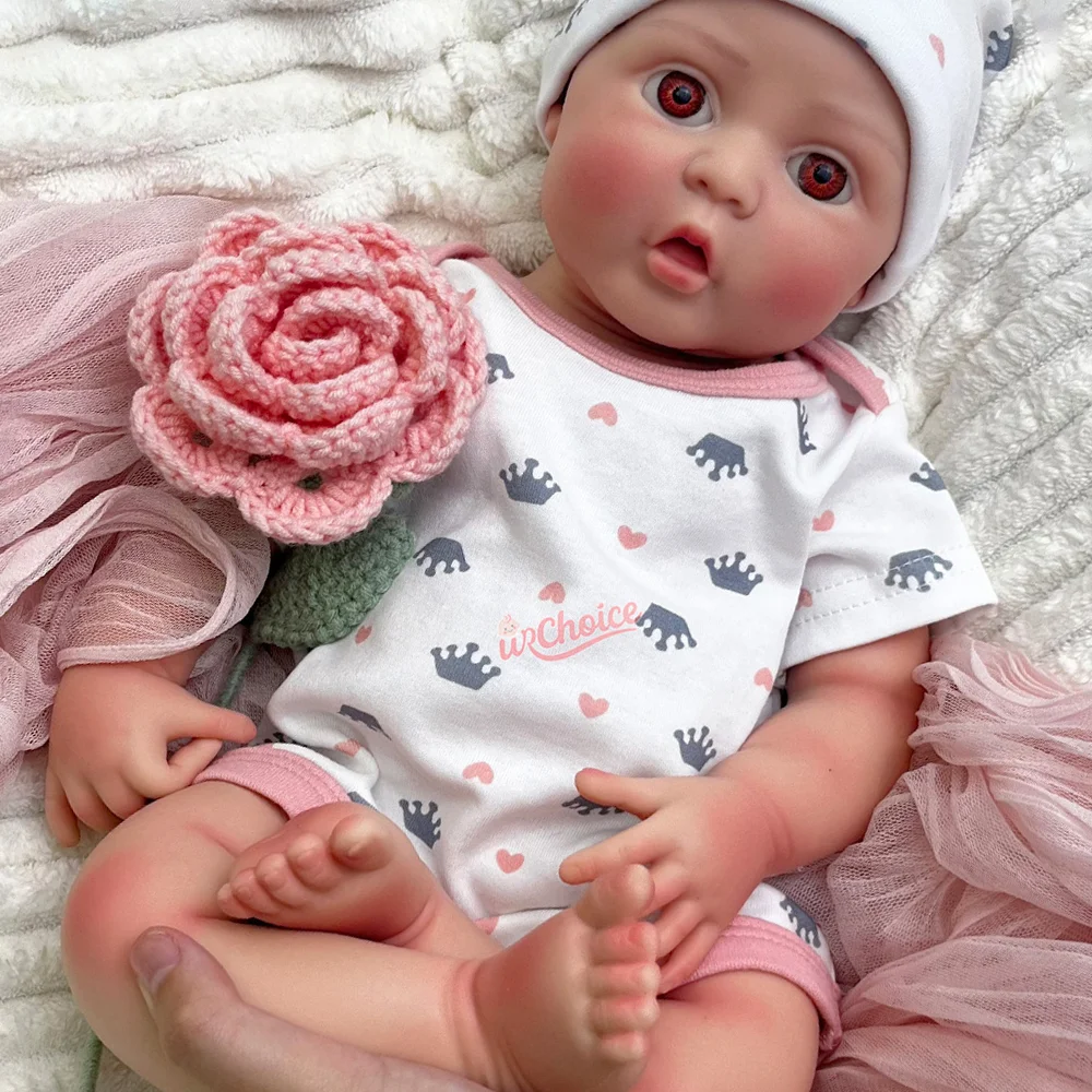 17 "نابض بالحياة سيليكون تولد من جديد دمية طفل واقعية لينة الوليد ولادة جديدة دمية نابض بالحياة قابل للغسل دمية هدايا لعيد الفصح لتقوم بها بنفسك