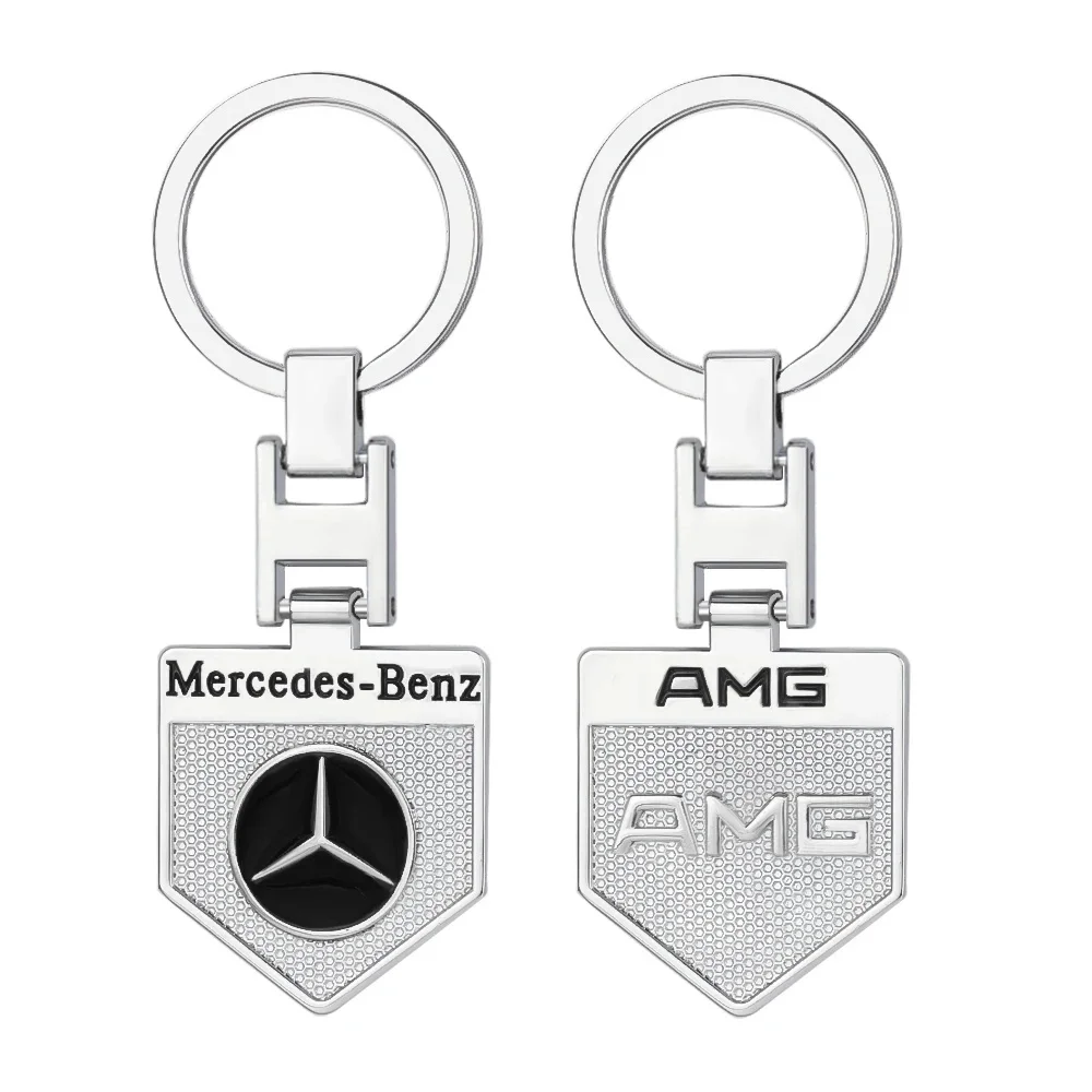 New Car Badge Keychain Women Men Back Bag Pendant Keyring Key Chain Ring for Mercedes Benz AMG A B R G S M Class W176 W212 W108