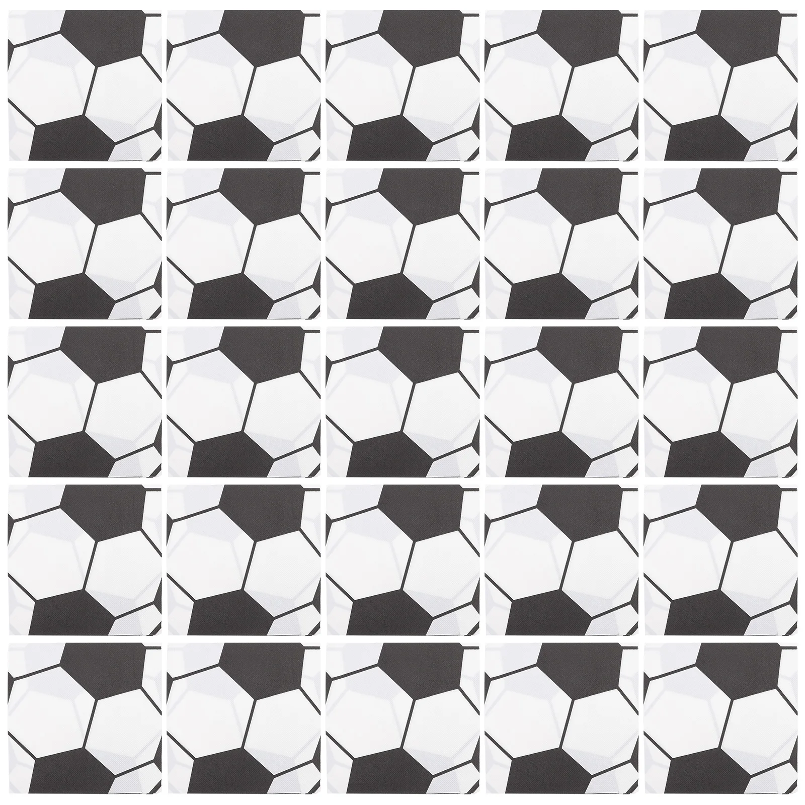 

100pcs Football Printed Paper Napkins Cartoon Soccer Pattern Eco Friendly Birthday Party Dining Baby Shower Wedding