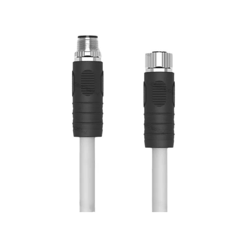 Waterproof Connector M12 K-Coded Industrial Connection Cable Male To Female 5-Pin Mechanical Equipment Aviation Plug