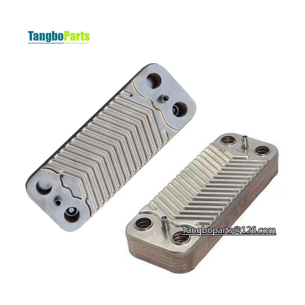 Secondary Heat Exchanger 148mm 10 Plates Heat Exchanger For Vaillant Beretta Gas Boilers Replacement