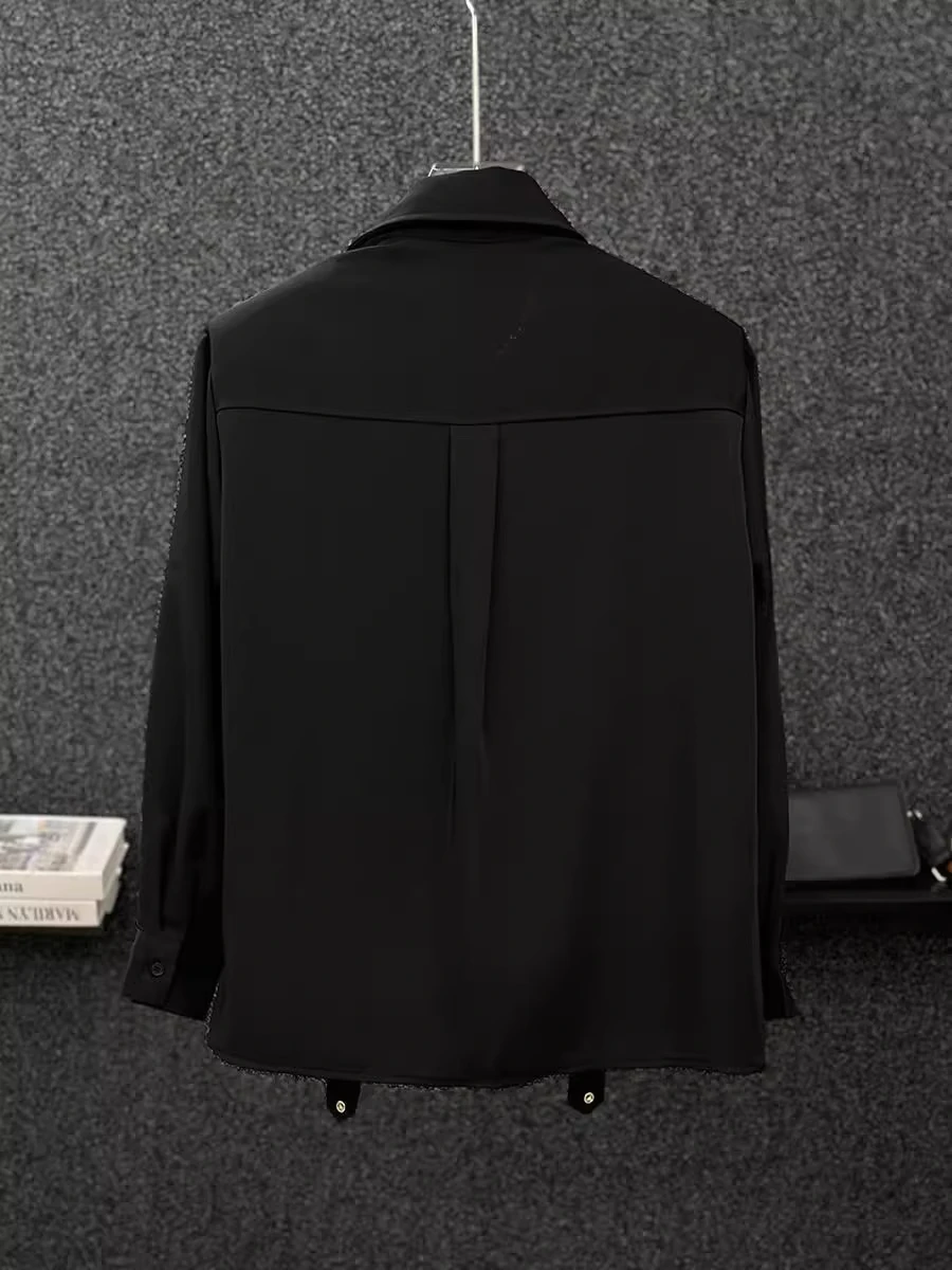 2025 Spring Summer Men's High-end Long Sleeve Shirt Versatile Stylish Fashion Trendy Casual Personality Turn-down Collar Shirt