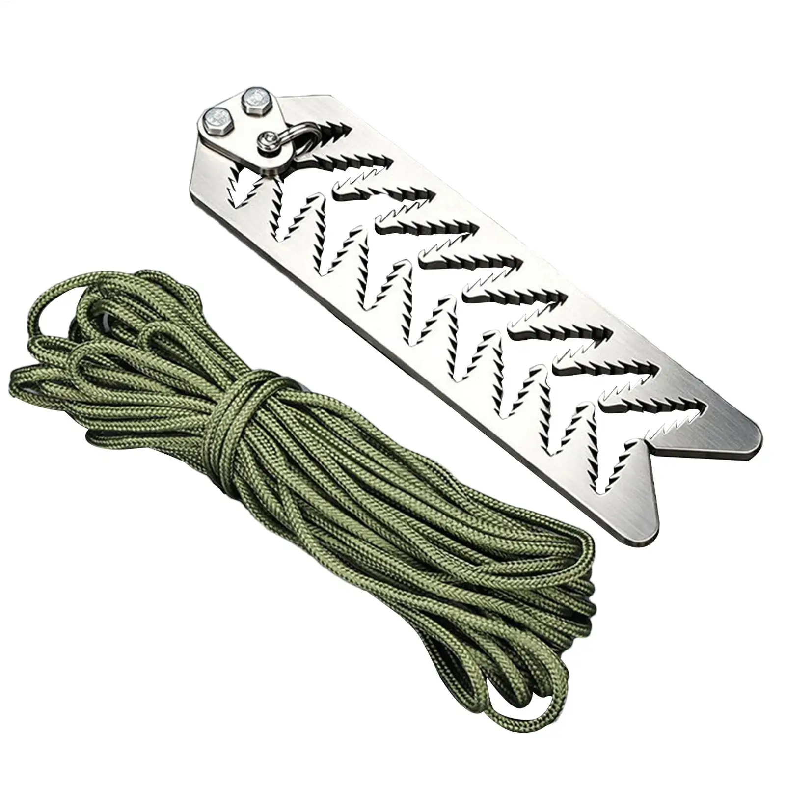 Aquatic Plants Grass Cutter Heavy-Duty Foldable Weeder with 20 Meters Rope Aquatic Plants Cutter for Boats Canoes Fishing