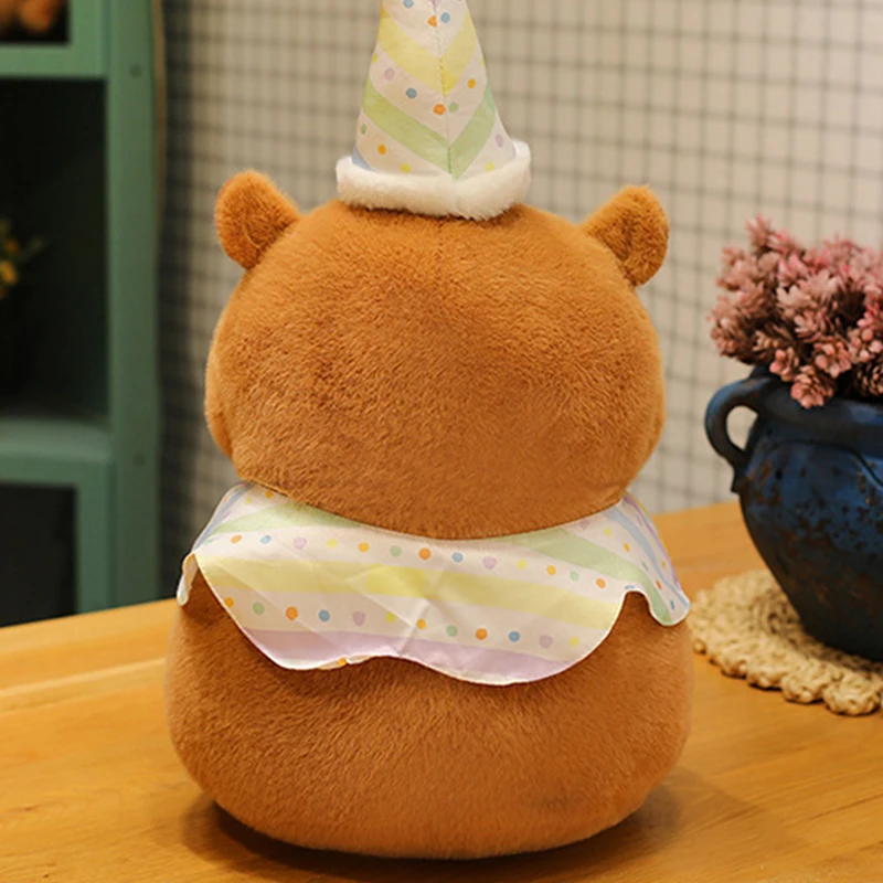 40/50cm Big Size Birthday Capybara Plush Dolls Cute Cartoon Plush Toys Comfort Soft Stuffed Hug Pillow Children's Birthday Gifts