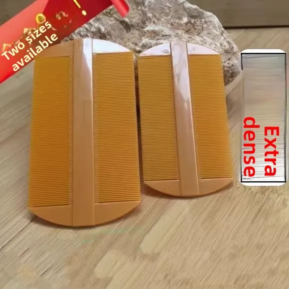 

Деревянная расческа для удаления вшей и гнид, с частыми зубьями, для массажа кожи головы, регулируемая ручка, многоразовая, корейский бренд