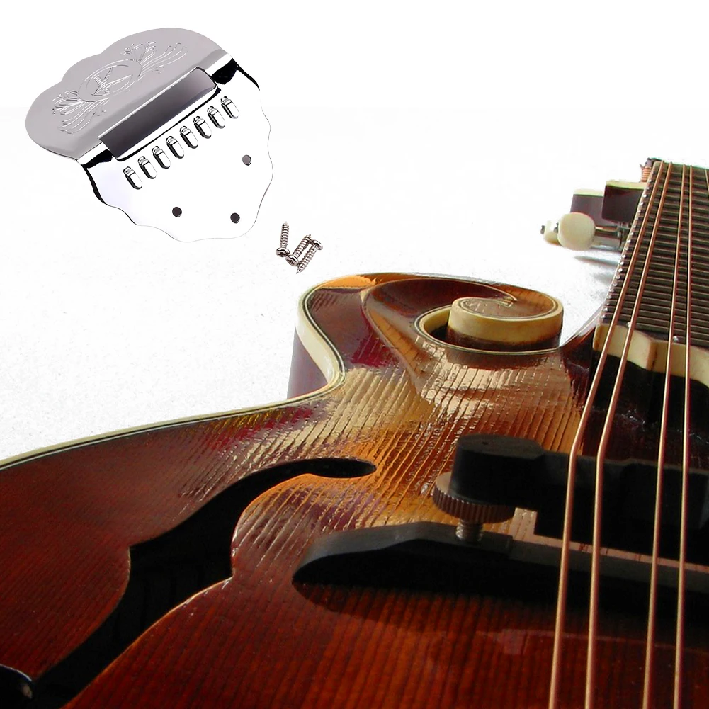 8 سلسلة معدنية مندولين الذيل مع مسامير K كلمة صدفي مندولين الذيل مجموعة لأداة المندولين