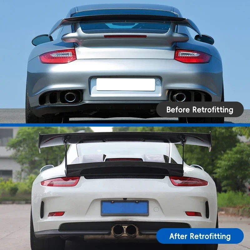 2011-2018 GT2RS Style Car Upgrade Dry Carbon Fiber Tailgate Decorative Panel New Condition Fit Suitable for 911 991