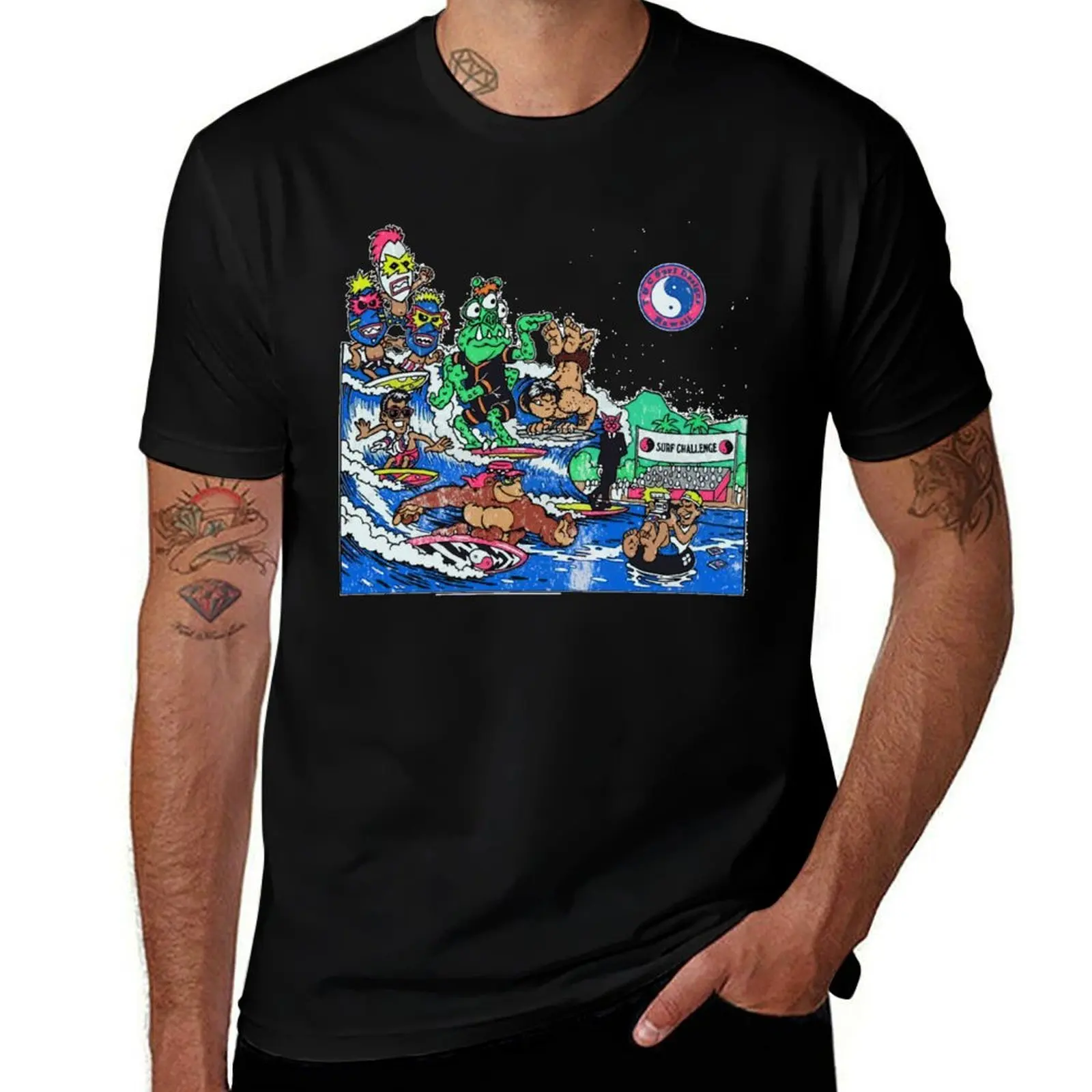 T&C Surf Challenge (80s retro) T-Shirt Industrial Work Tee Shirt T-Shirt