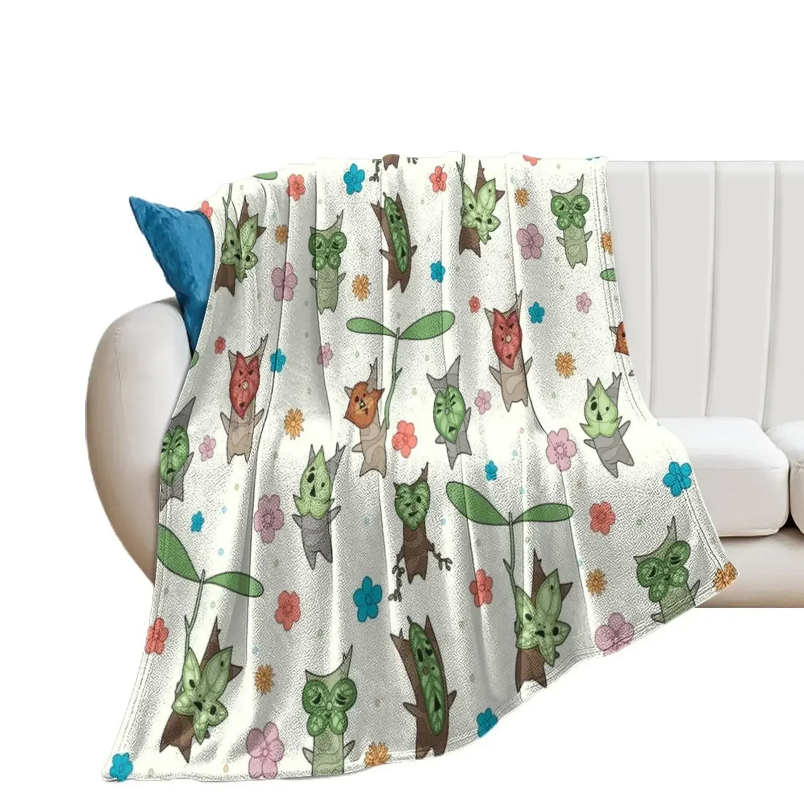 korok pattern Throw Blanket heavy to sleep Blankets For Baby Blankets