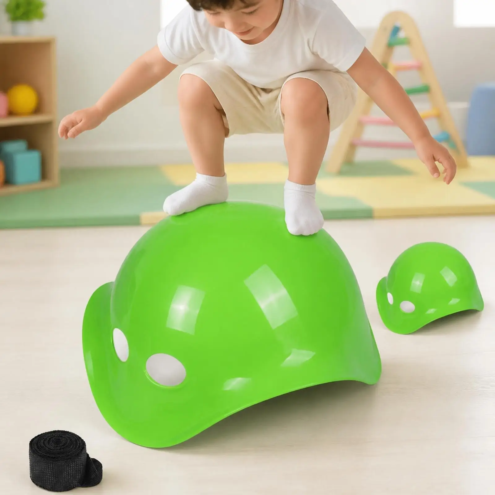 Turtlebalance Board Toy Wipe-Clean Turtle Shell Rotating Seat Play-Based 360-Degree Rotation Balance Toy for Kids Aged 4 to 6,