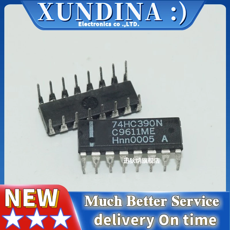 

10 шт./лот 74HC390 SN74HC390N DIP16 новая и оригинальная интегральная схема