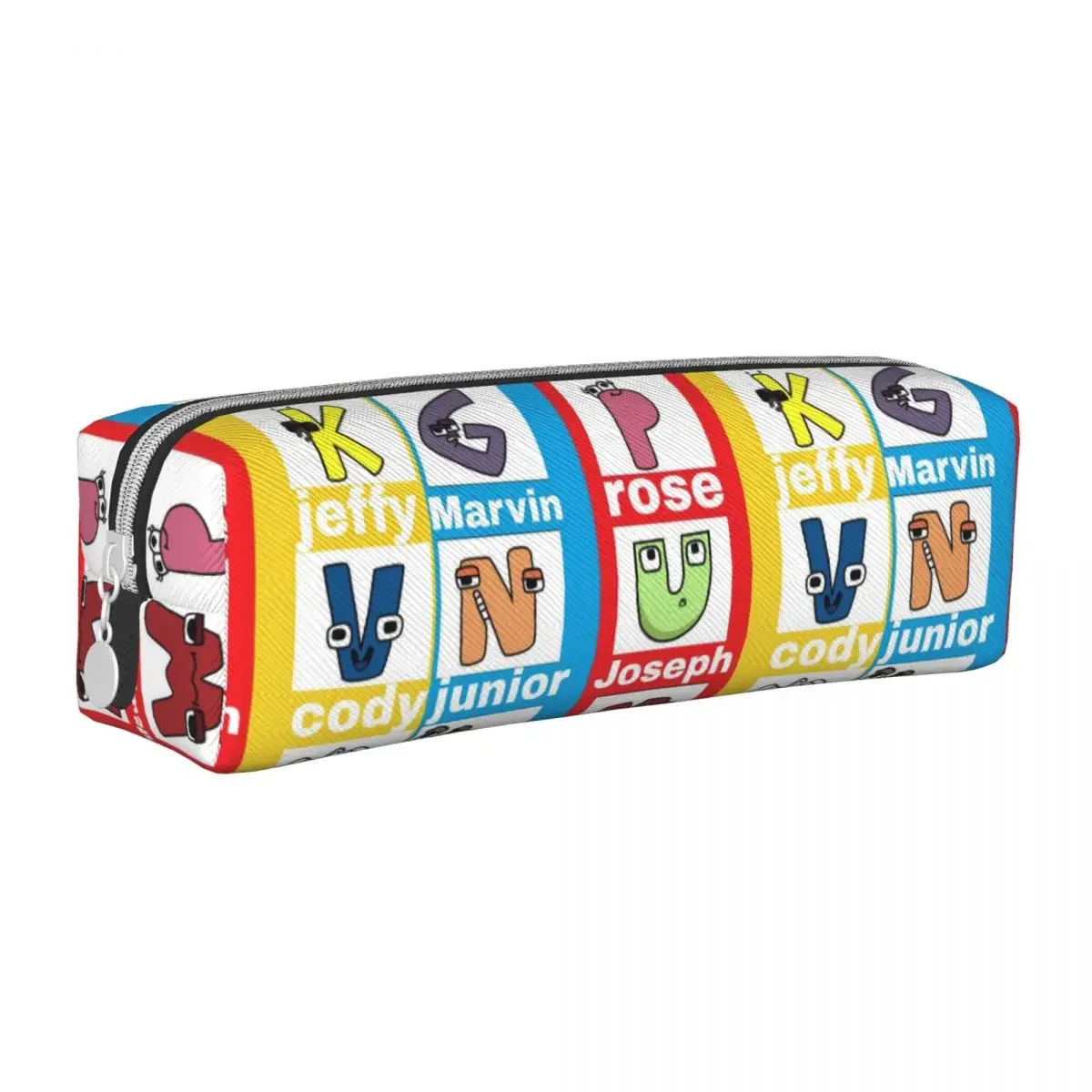 Alphabet Lore Villain Pencil Case Letters Pen Box Pencil Bags Student Large Storage School Supplies Cosmetic Pencil Pouch