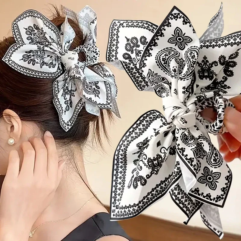 Elegant Women Bow Hair Claw Clips Double-sided Large Satin Shark Hair Claw Solid Bowknot Hairpins Barrettes Hair Accessories