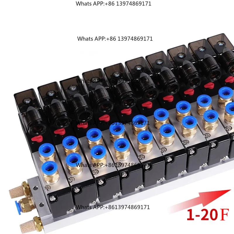 4V110-06 4V210-08 4V310-10 4V410-15 Set Valves Exhaust Manifold 1F/2F/3F/4F/5F/7F/8F/10F/12F/15F/16F Solenoid Valve Station Base