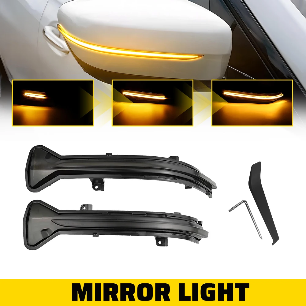 

2x Car LED Mirror Turn Signal Lights Dynamic Amber For BMW 3 4 5 6 7 Series G20 G21 G28 G30 G11 G23 G26 Smoked Lens 51167414649