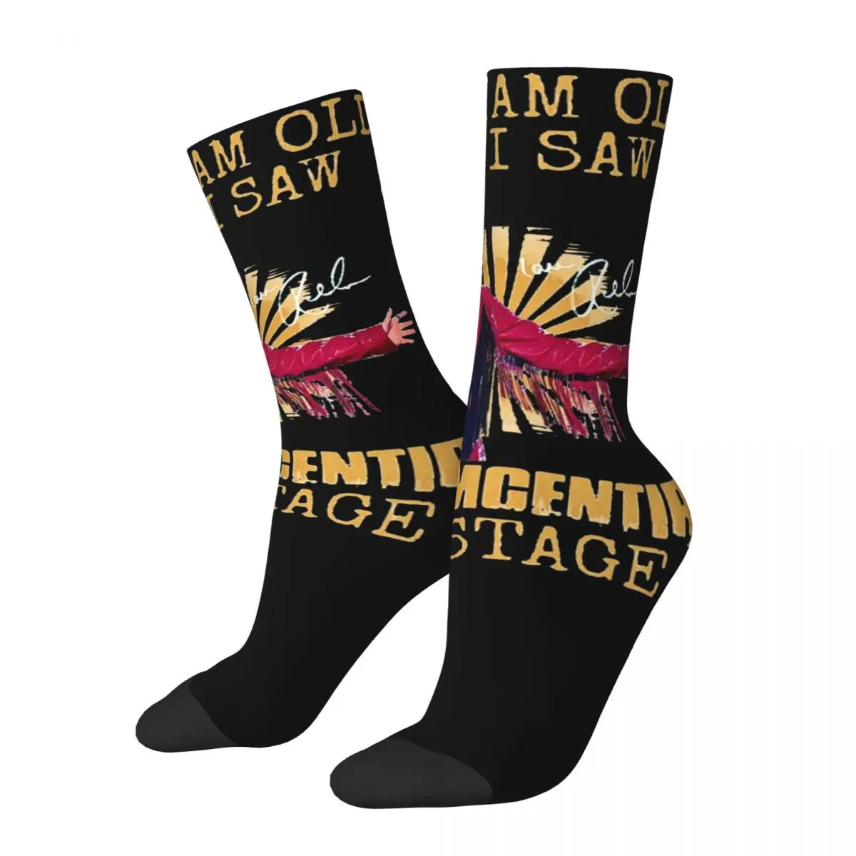 

Hip Hop Men's Socks Yes I'm Old But I Saw Reba McEntire On Stage Merchandise Super Soft Skateboard Socks All Seasons