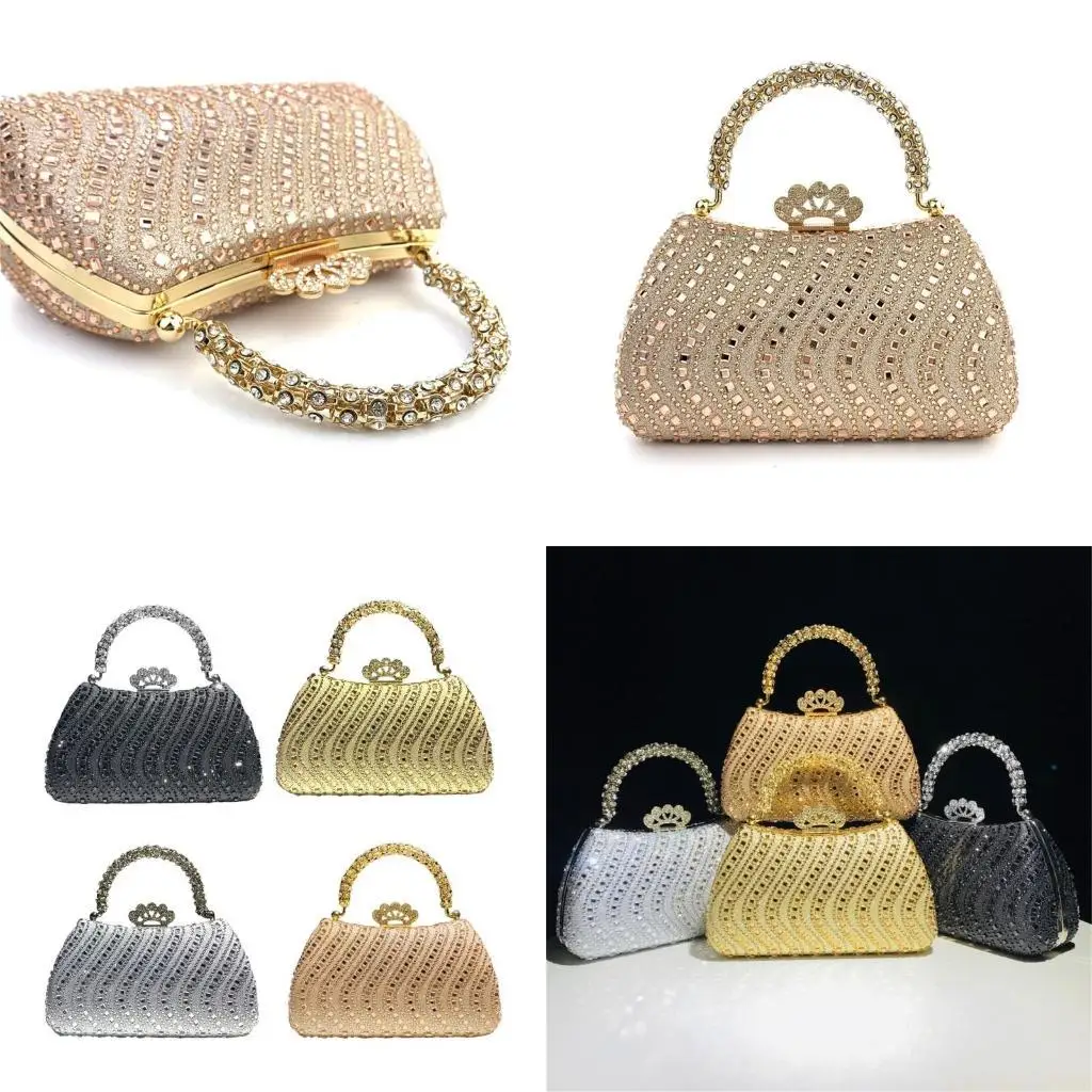 

X90D Модная вечерняя сумка со стразами, украшенная сумками на ремне, вечерняя сумочка