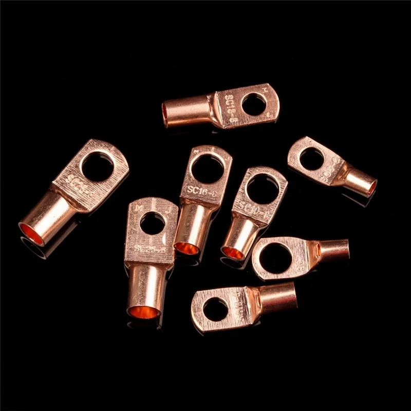 

ABRU-260Pcs Peeping Copper Tube Terminal 120Pcs SC Wiring Terminal 140Pcs Copper Nose Heat Shrink Tube Combination