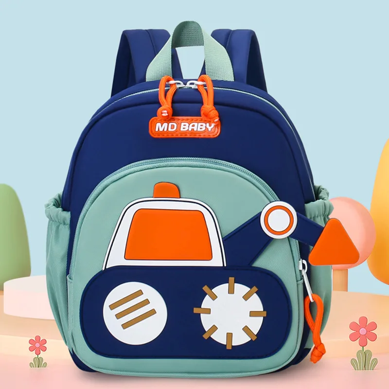 Cartoon Excavator Kids Backpack 3
