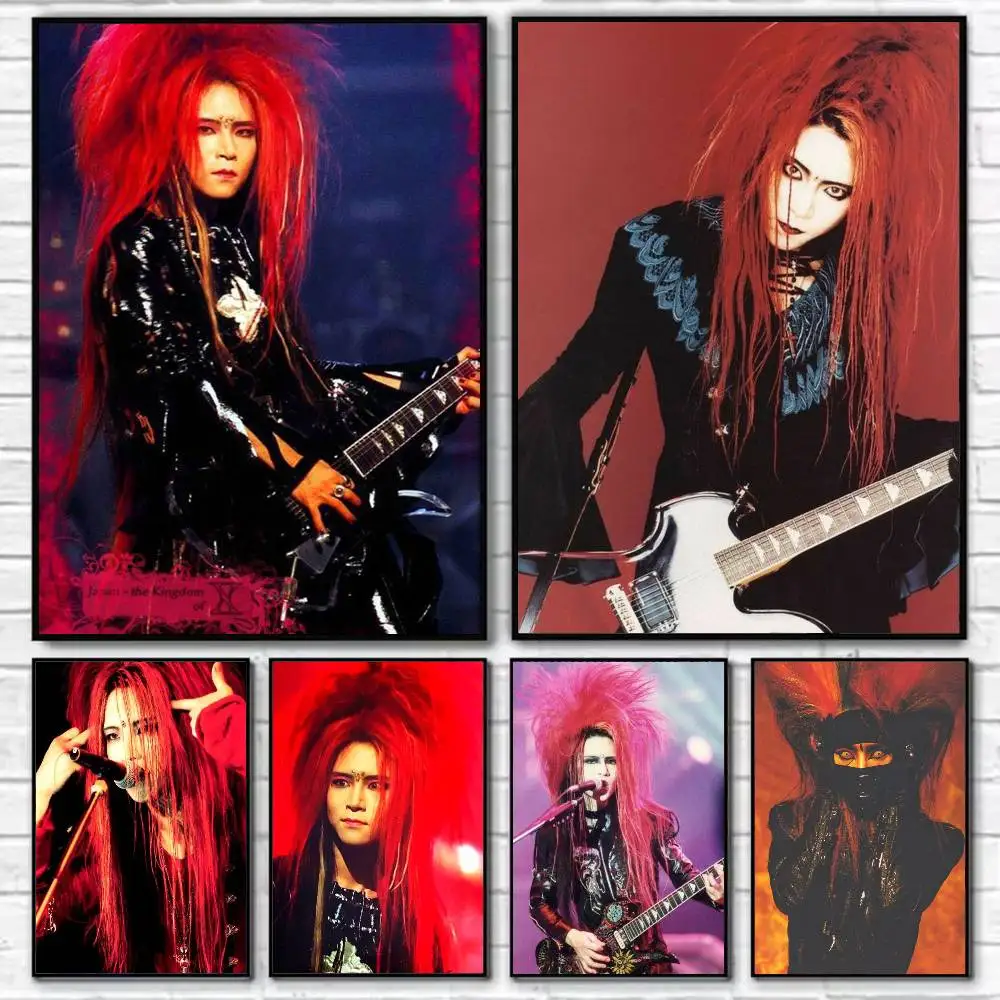 

Metal Rock X Japan Matsumoto Poster Self-adhesive Art Waterproof Paper Sticker Coffee House Bar Room Wall Decor