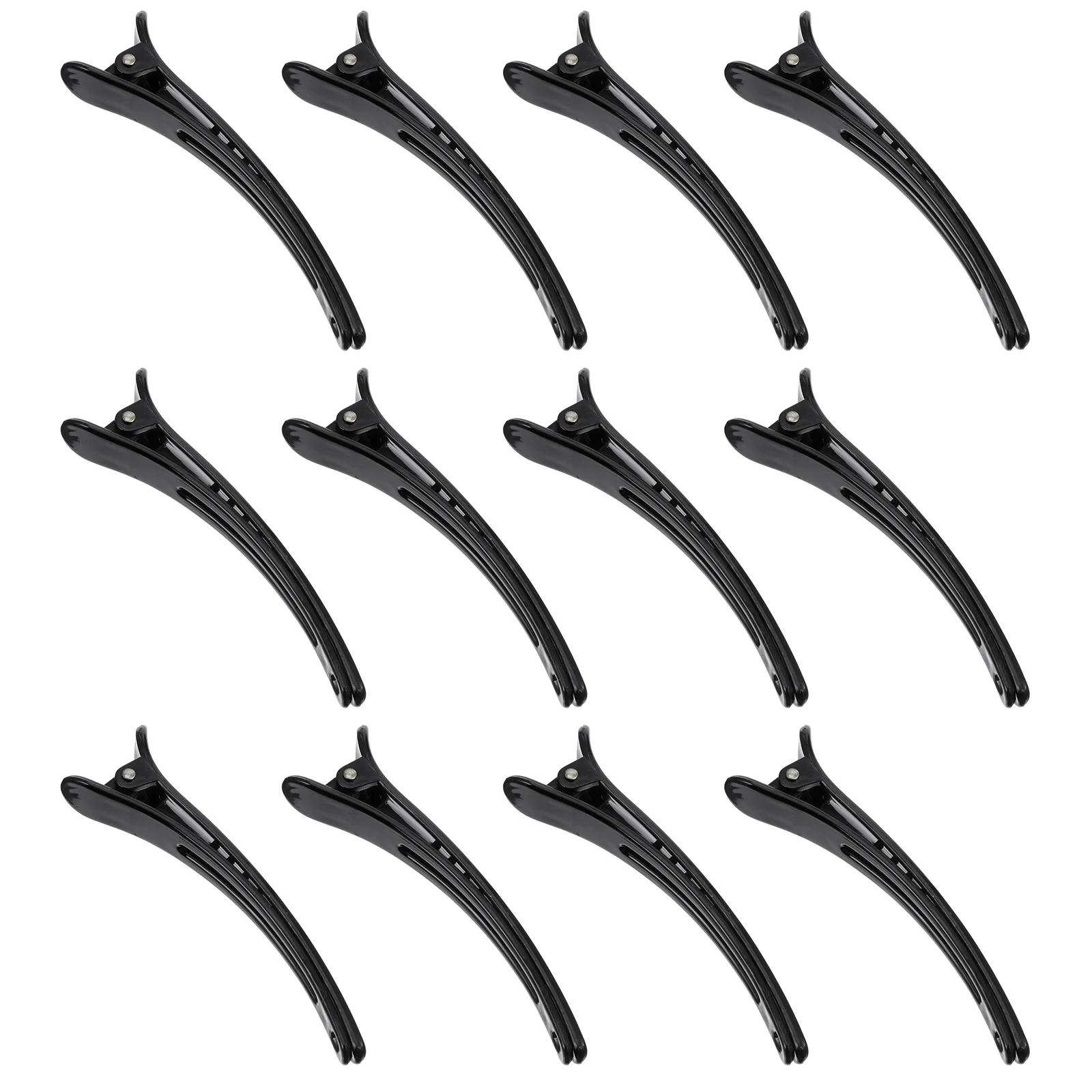 

12pcs Girl Hair Clips Acrylic Hair Clips Sturdy Lightweight Salon Styling Perm DIY Women Barrettes Girl Accessories